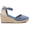 REFRESH - Sandali con zeppa Donna Jeans - Scarpe comode e versatili - Moda casual - Modello 17188206 (Misurare 40)