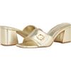 GUESS Gallai, Sandali con Tacco Donna, Oro 710, 38.5 EU