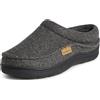 Dearfoams Thompson-Pantofola in Memory Foam, Uomo, Lana Grigio Erica Scuro, Medium