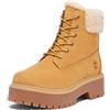 Timberland Stivale impermeabile da donna Stone Street Mid caldo foderato, In nabuk di grano, 6 Wide