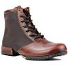 OSSTONE Chukka Stivali Cowboy Biker Boots Maschio Mens motociclo Botas in Pelle Vitello Western retrò stile Uomo Stivali Piatto Caviglia Stivaletti Boots OS-5008-2-IT rosso marrone 11