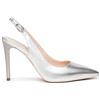 Nero Giardini E307041DE Décolleté Donna in Pelle - Argento 38 EU