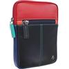 VISCONTI Borsa a tracolla in pelle Remi S10, Nero/Rhumba, Taglia unica