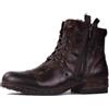 OSSTONE Stivali da motociclista Pelle Chukka Stivali Uomo Vintage Marrone Botas Zip Up Retrò Stylish Uomo Scarpe Casual Stivaletti OS-5008-1-BP-IT-R