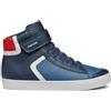 Geox J Gisli Boy A, Scarpe da Ginnastica Bambini e Ragazzi, Blu Red, 28 EU