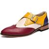 Hixingo Scarpe Eleganti Uomo Comode, 38-48 EU Scarpe da Sera Estive Classiche Mocassino Uomo Elegante Comode Basse per Affari, Ufficio, Lavoro, Matrimoni (R072 Rosso,47)