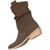 Generico Stivali Invernali Donna Eleganti, Stivali Donna Invernali Morbidi Tacco Basso, Tronchetti Impermeabile Scarponcini Morbidi Chelsea Boots Donna Bassi, Neri Stivali Donna