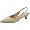 Nacrèe 894M002 Oasi Paglia Decolte a Punta per Donna in Tessuto Beige con Tacco Basso (Taglia 38)