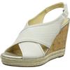 Geox Donna Janira C - Sandali con zeppa Donna, Bianco (Off White), 40 EU