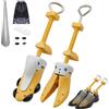 VIVEBEI Tendicascarpe per uomo e donna con piedi larghi, larghezza e lunghezza regolabili, elasticizzato in 4 direzioni, L For Men EU 40-47 (Yellow), L For Men Eu 42-47 (Yellow)