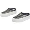 Surwin Zoccoli Donna Estive con Punta Chiusa, Design Strass Pantofole Estive Donna Comode Sandali Elegante Hollow-out Suola Spessa Pantofole Ciabatte Chiuse Davanti (Nero,40)