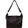 Bottega Carele Borsa Donna a spalla in vera pelle made in Italy BC214 (Testa di moro)