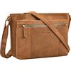STILORD Bianca Media Borsa a Tracolla Donna in Pelle Vintage Borsa a Mano Medio Grande Pochette Elegante Borsetta Cuoio Borse a Spalla con Cerniera Tracolla Regolabile Colore:maraska - marrone