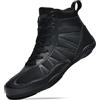 situkeke Scarpe da Boxe da Uomo Scarpe da Wrestling da Combattimento Antiscivolo Traspirante Scarpe Combat Boxers Competizione di Allenamento Scarpe da Pugilato Unisex Nero 40 EU