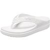 Crocs Infradito Sloane con zeppa impreziosita | Sandali da donna, Glitter bianco., 38-39 EU
