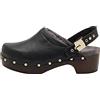 Dr. Scholl's Scholl Donna Pescura Robin Sandalo, Nero, 37 EU