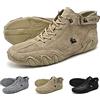 Overhil1s Stivali Alti In Pelle Scamosciata Fatti A Mano Italiani - Scarpe Becks Scarpe Da Ginnastica Casual In Pelle Scamosciata Impermeabili, Stivali Chukka Da Uomo Antiscivolo Traspiranti All'aperto(Color:Ca