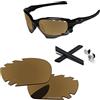 PapaViva Lenti di ricambio e kit di gomma per Oakley Jawbone/Giacca da corsa ventilata bronzo dorato - Polarizzate