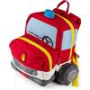 sigikid Zaino unisex per bambini, trattore, zaino per bambini, Rosso/Camion dei pompieri, 25x28x18 cm