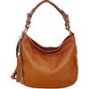 Cheval Firenze Borsa a Spalla Annalisa, Vera Pelle Made in Italy (CUOIO)
