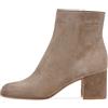 Yinghesheng Stivali da Donna Stivali Chelsea in Pelle Tacco a Blocchetto Stivaletti Satin Ankle Boots Cerniera Tronchetti Invernali Impermeabile Antiscivolo Outdoor Trekking Scarponi,Marrone,39 EU