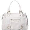 Gave Lux Borsa a Spalla Donna Vera Pelle Scamosciata Prodotto artigianale Made in Italy Traversina Regolabile Lavoro e Viaggio Bianco 41x28x13cm, GLX220609023FBG-BIANCO
