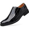 RIXANT Mocassini da uomo con stampa coccodrillo - Scarpe casual eleganti slip-on in pelle sintetica con suola comoda Vino Rosso Marrone scuro Nero(Schwarz,43 EU)