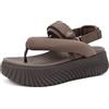 COFACE Ortopedici Sandali Trekking Donna Comode Camminata Fascite Plantare Memory Foam Sportivi Sandalo Estive Aperti Escursionismo Spiaggia Piscina Mare Eleganti Platform Infradito Marrone 41