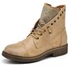 IF Fashion Stivaletti Stivali Invernali Scarpe da Donna Lacci Anfibi Strass IF163 Khaki 40