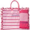 AmiAmarena Set Personalizzato con ricamo. Borsa mare con zip e telo mare grande.