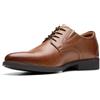 Clarks Whiddon Plain, Scarpe Stringate Derby, Uomo, Marrone (Dark Tan Leather 2), 46 EU