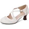 Asterisco Sandali da Donna Tacco a Spillo Backstrap 240127 Quotidiana Scarpe Bianco Numero 48 EU/50Cn