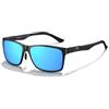 DUCO Square Polarized Occhiali da Sole per Uomini Leggeri in Fibra di Carbonio UV400 Protezione Occhiali da Sole 8206