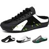 MAOAEAD Sneakers da uomo senza schienale, nuove pantofole sportive da uomo senza lacci, pantofole sportive da uomo e slip on, scarpe da ginnastica senza schienale a metà trascinamento, Nero , 44 EU