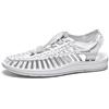 WEJIESS Sandali elastici intrecciati da donna Sandali piatti da uomo Plus Size Scarpe da spiaggia
