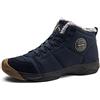 Axcone stivali uomo donna invernali impermeabili trekking Outdoor Caldo Cotone Scarpe Piatto Caviglia Stivaletti Neve - rosso marrone blu nero grigio 36-48EU