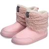 GURGER Stivaletto Pantofole Invernali da Casa Uomo Donna - Ciabatte Alte Chiuse Calde in Peluche e Lana - Rosa 38 39