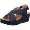 IGI&CO Sandali da donna neri con zeppa