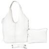 ANGELO Borsa da Donna a Spalla, Tote a Sacca Grande con Borsetta a Tracolla Regolabile, Shopping Bag Elegante in Pelle PU per Lavoro, Università, Ufficio, Viaggio, Grande Capienza (Bianco)