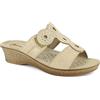 inblu Ciabatte Doppia Fascia con Elastico, Sandali Donna, Sabbia, 40 EU