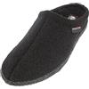 HAFLINGER Balena Pantofole Alaska in feltro di lana Slipper Nero, Taglia 42
