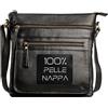 Lavalen Borsa Donna Tracolla Pelle - Borsa Tracolla Donna Piccola Multiple Scomparti - Firmata alla Moda Cerniere multiple - Borsetta a Spalla di Qualità - Borse Nera - Portamonete Regalo.