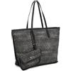 LAKCFSN BACIA & ABBRACCI Borsa Donna Tote in Jeans Nero con Brillantini, Capiente Shopper a Mano e Spalla con Mini Portamonete, Borsa Glamour in Denim per Uscite Sera e Shopping - Nero