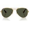 Ray-Ban Occhiali da sole unisex Rb3925 Aviator Max, Oro/Verde, 58 mm