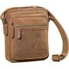 STILORD Lorenzo Piccola Borsa a Tracolla Uomo Pelle Crossbody e Messenger Bag da Uomo Borsa da Spalla Elegante per Tablet 8 Pollici e Oggetti Quotidiani Colore:maraska - marrone