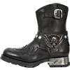 EGSDMNVSQ Stivali Western da Uomo Stivali Chelsea Stivali da Motociclista Stivali da Moto Stivaletti da Lavoro Stivali Punk Vintage