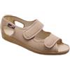 GAVIGA FALCO GAVIGA Sandali ciabatte pantofole donna regolabili con strappi tomaia in cotone ideale per riabilitazione (beige, Sistema Taglie Calzature EU, Adulto, Donna, Numero, Media, 40)