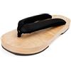 jinwinda Tradizionali giapponesi Geta sandali pantofole in legno, legno rosso, 6 UK