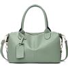 NICOLE & DORIS Borse a Mano Elegante Borsa Semplice Borsette Tracolla Morbida Pelle PU Borse Tote Media Impermeabile Borsa Spalla Shopper Verde Menta