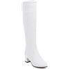 JIEEME T3-72 - Stivali sintetici alla moda, con tacco medio, con tacco da 5 cm, facili da camminare, casual, da donna, taglia grande, t3-72